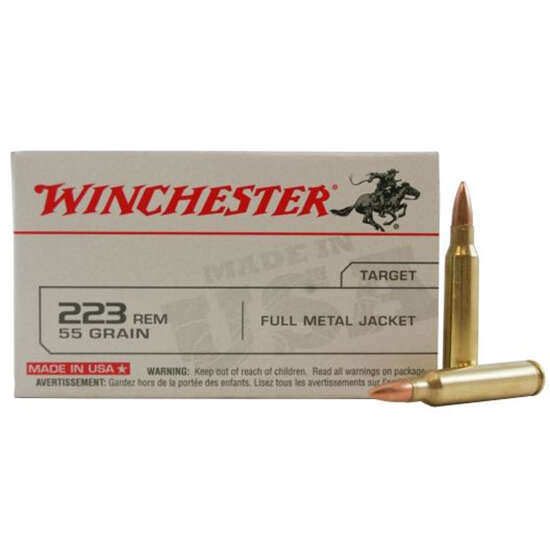 Ammunition Winchester Ammunition USA 223Rem WIN USA TRGT 223REM 55GR FMJ 20/1000